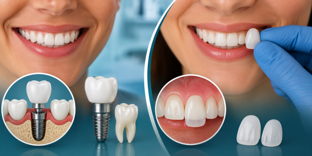 Dental Implants vs Veneers